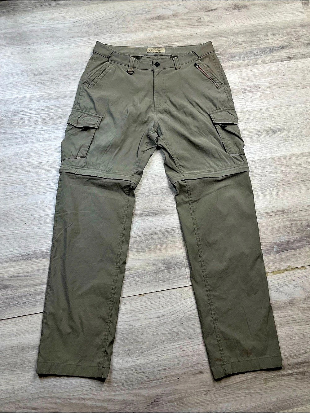 Windriver Convertible Pant Convertible Cargo Pants Green Waist 34 Inseam 32